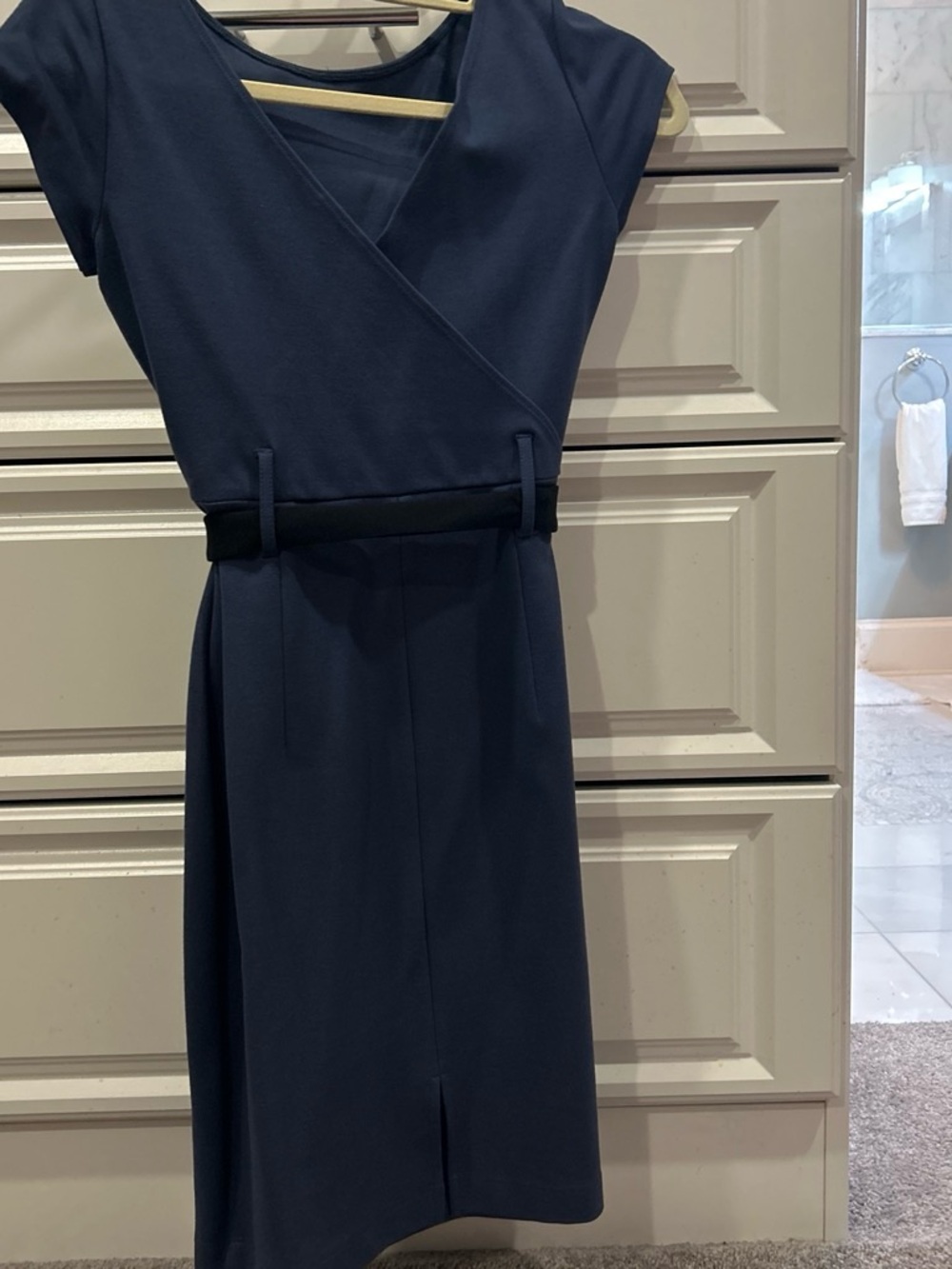 Theory Deep Navy Structured Dress